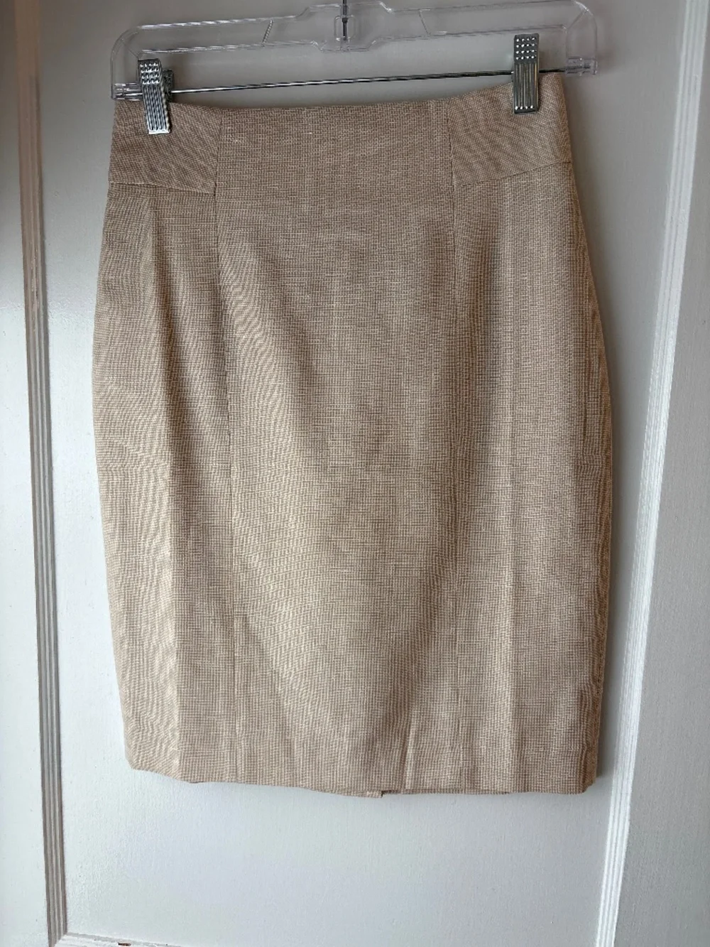 Ann Taylor Beige Pencil Skirt, Sz 00P, NWT